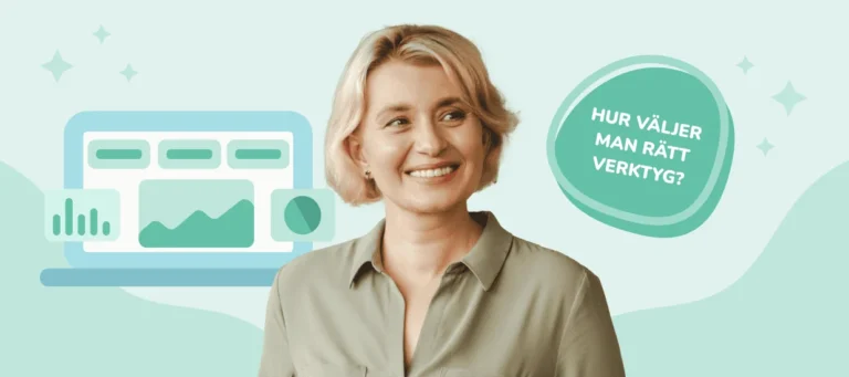 Kvinna med analysverktyg i bakgrunden – hur väljer man rätt verktyg för lönekartläggning